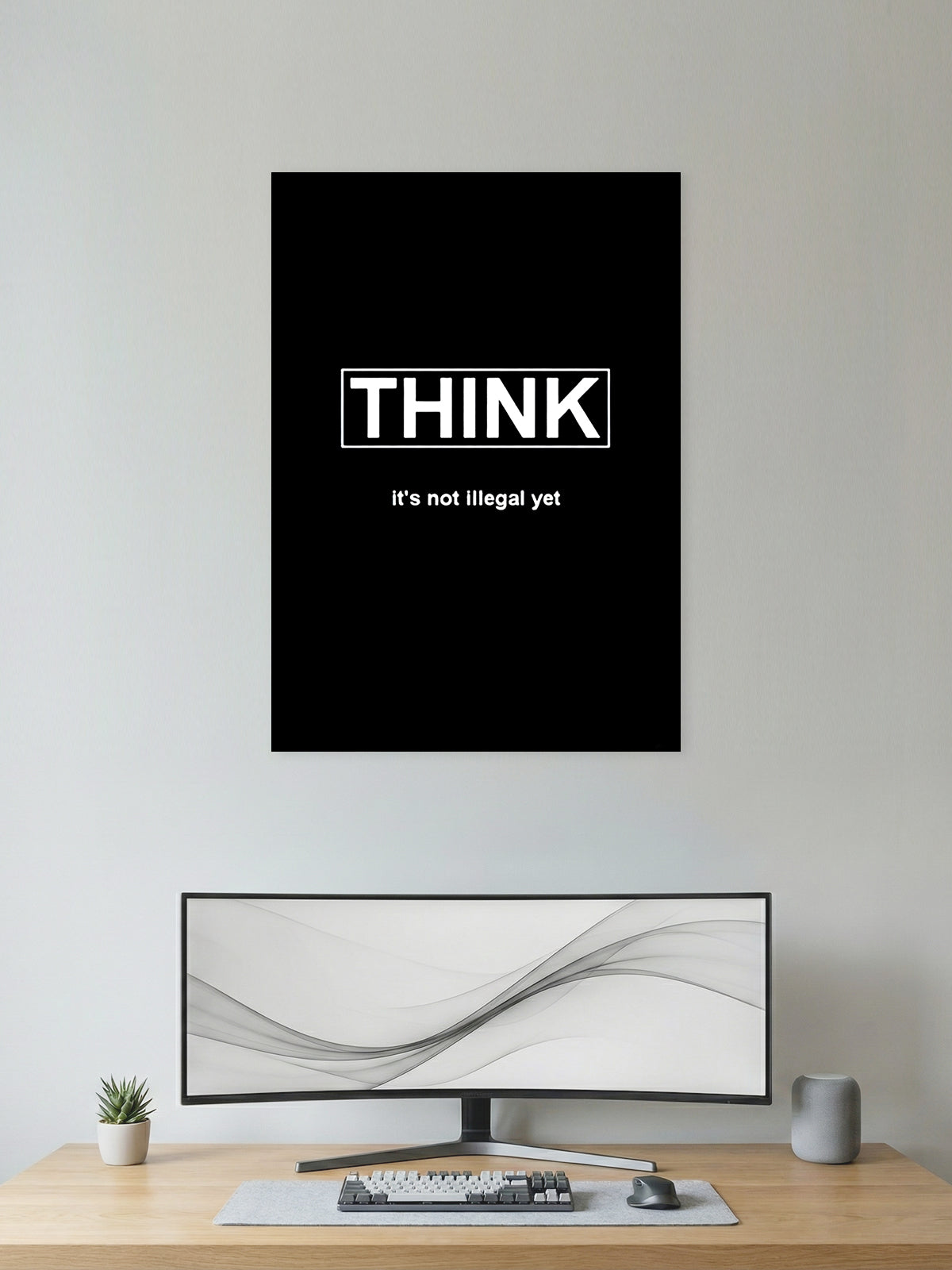 Think – Minimalist Quote Poster