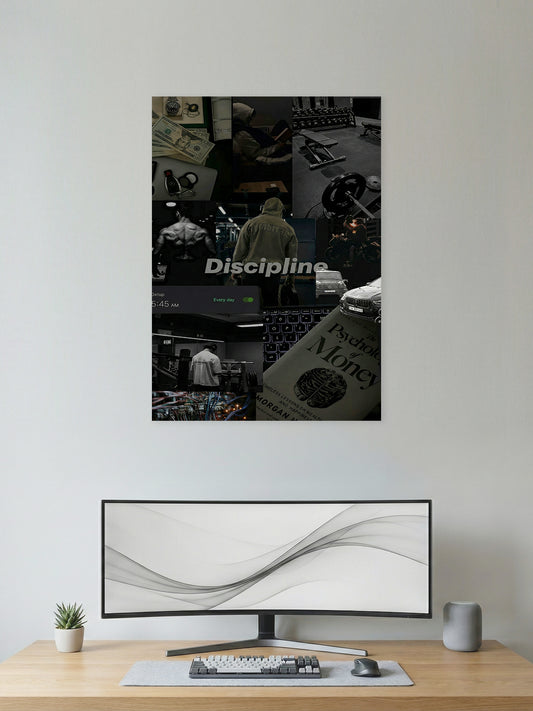 Discipline Every Day – Lifestyle Motivation Poster
