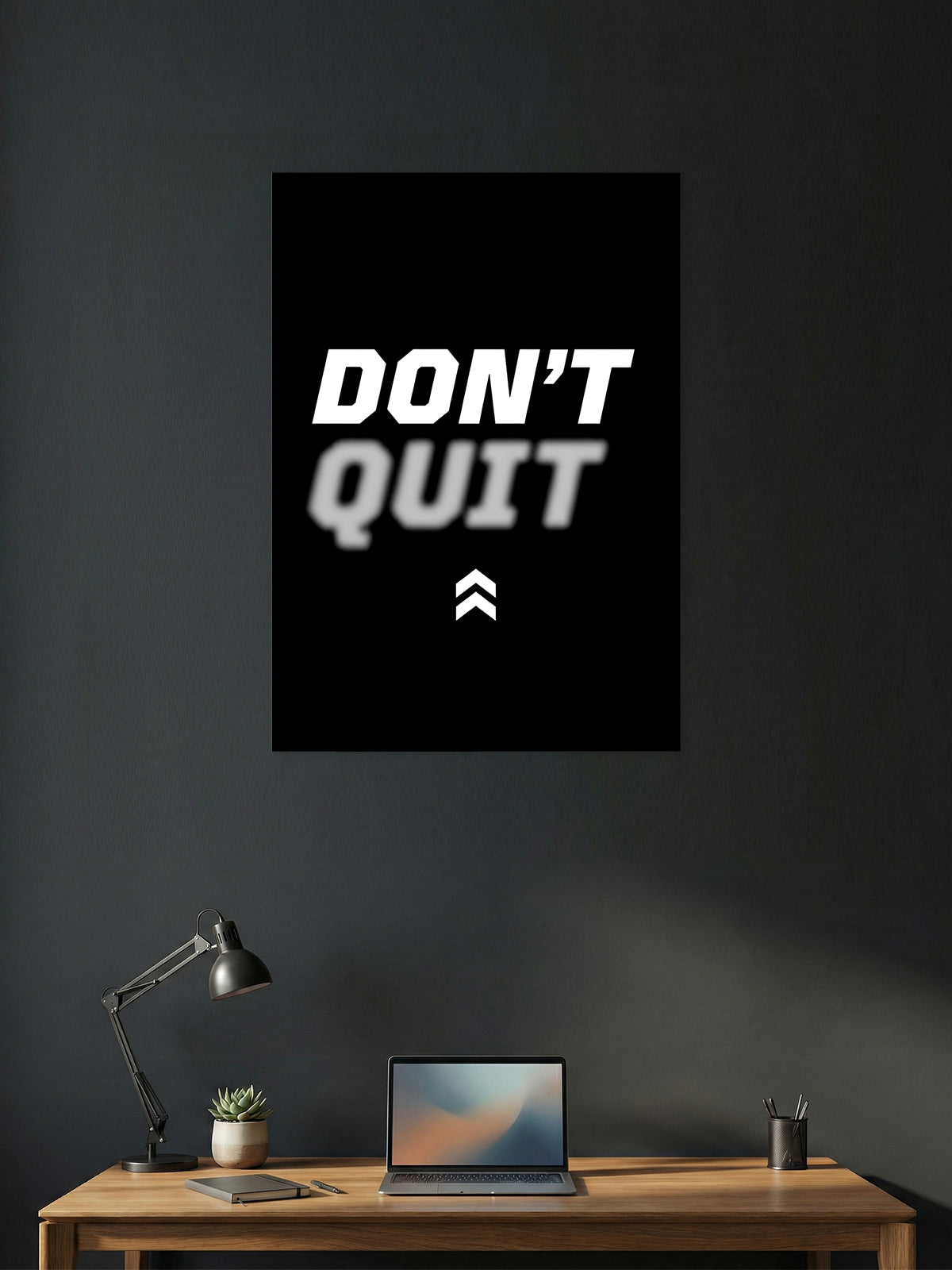 Don’t Quit – Focus & Persistence Motivation Poster