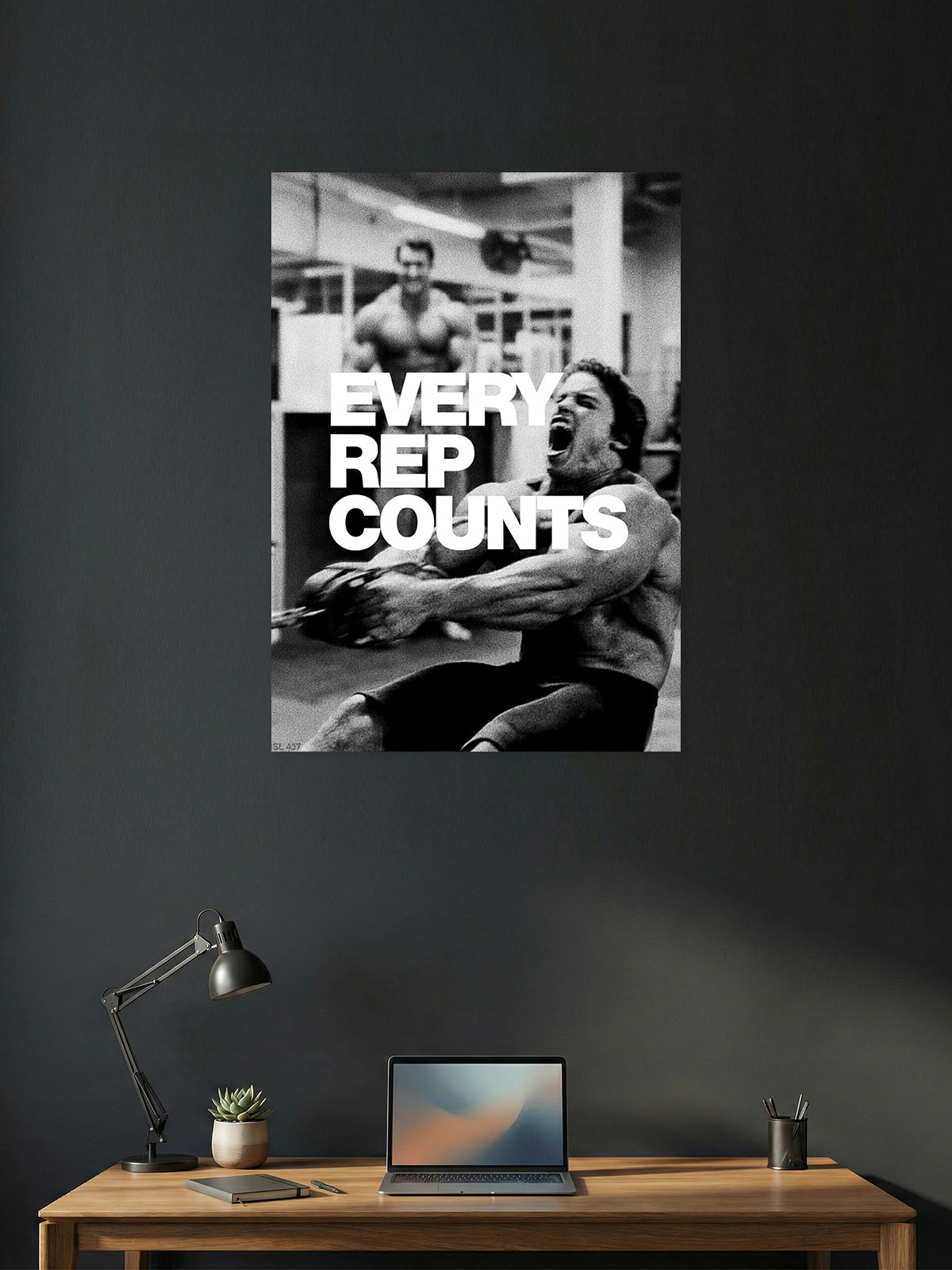 Every Rep Counts – Gym Discipline & Consistency Motivation Poster