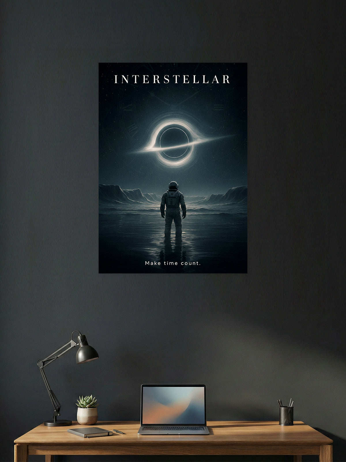 Interstellar Movie Poster | Space Sci-Fi Cinematic Wall Art