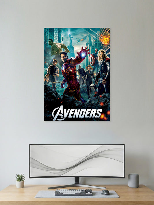 The Avengers Poster | Superhero Team Wall Art