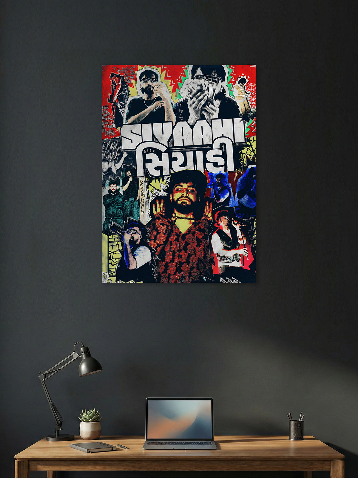 Siyaahi – Ahmedabad Hip-Hop Rap Art Poster