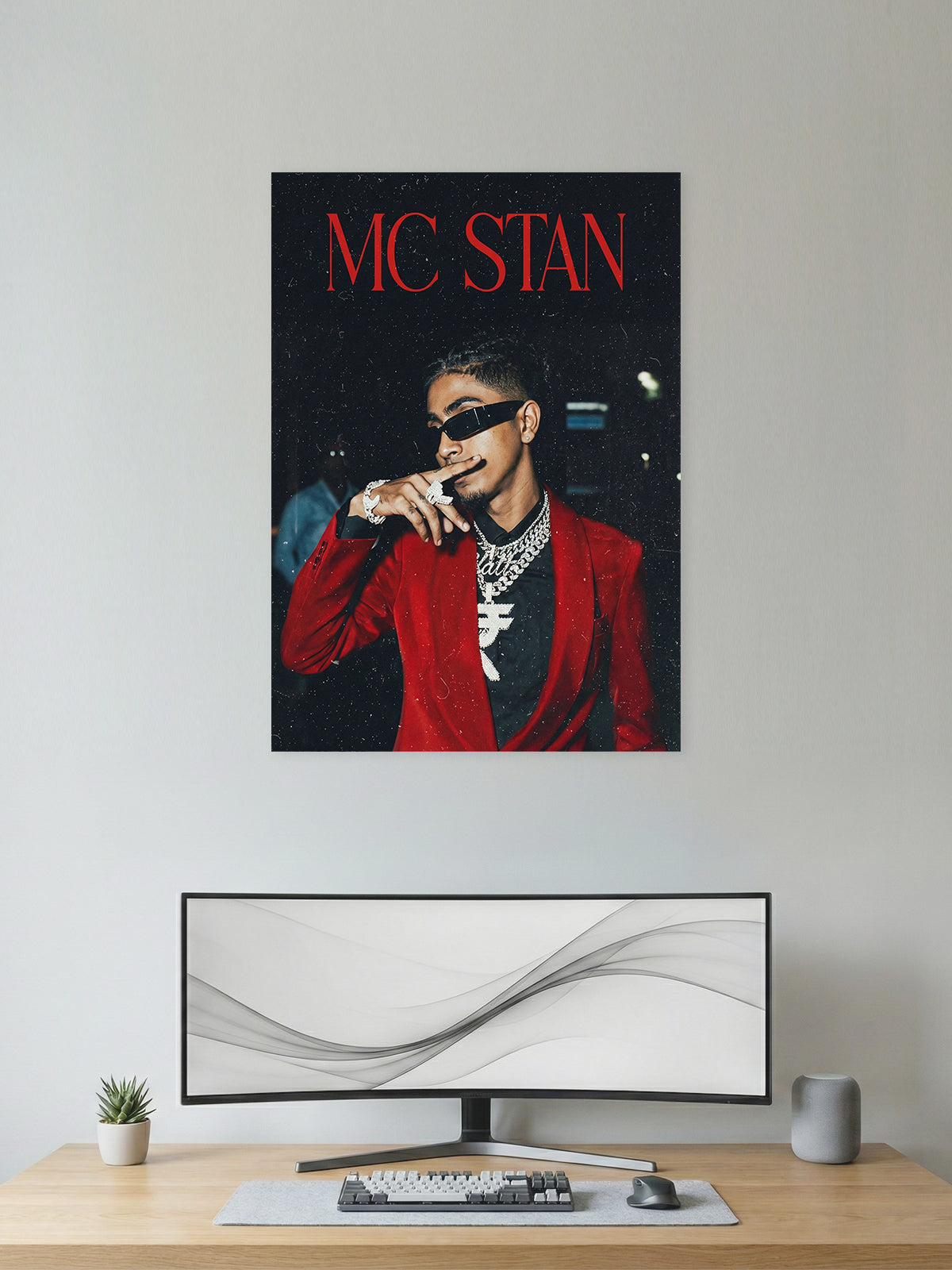 MC Stan – Indian Hip-Hop Portrait Poster