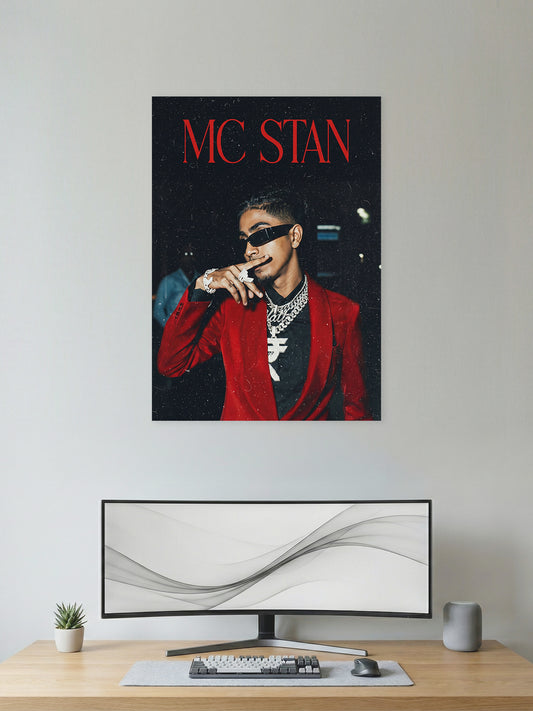 MC Stan – Indian Hip-Hop Portrait Poster