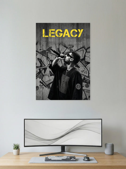 Legacy – Hip-Hop Mic Performance Wall Poster