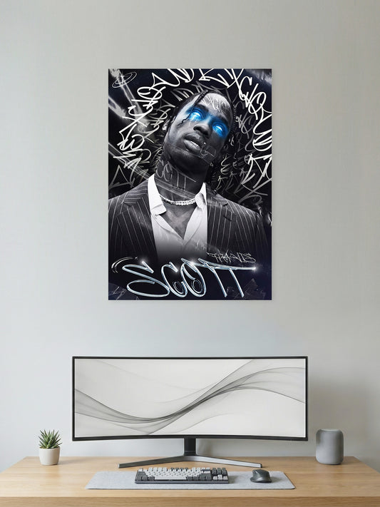 Travis Scott –  Hip-Hop Poster