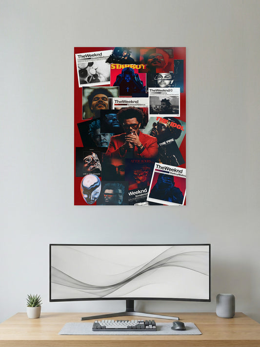 The Weeknd – Discography Collage Poster