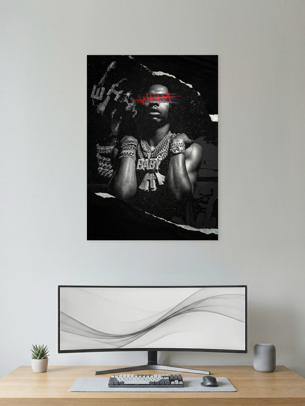 Lil Baby – WHAM Blackout Hip-Hop Poster