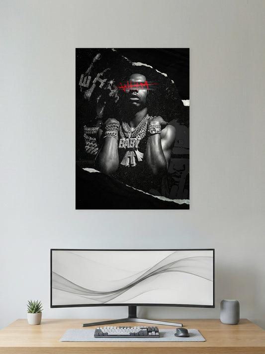 Lil Baby – WHAM Blackout Hip-Hop Poster
