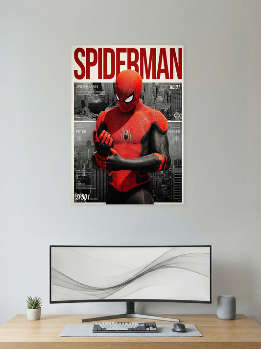 Spider-Man – Classic Red Suit City Poster