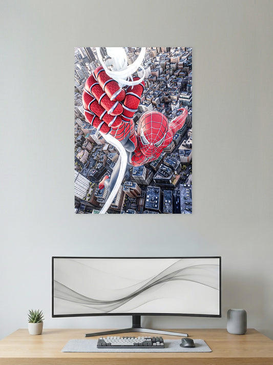 Spider-Man – Web Swing Cityscape Poster