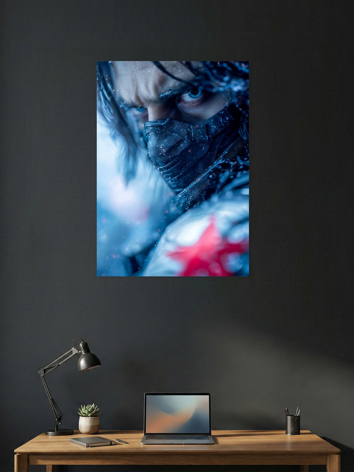 Winter Soldier Cinematic Close-Up Poster