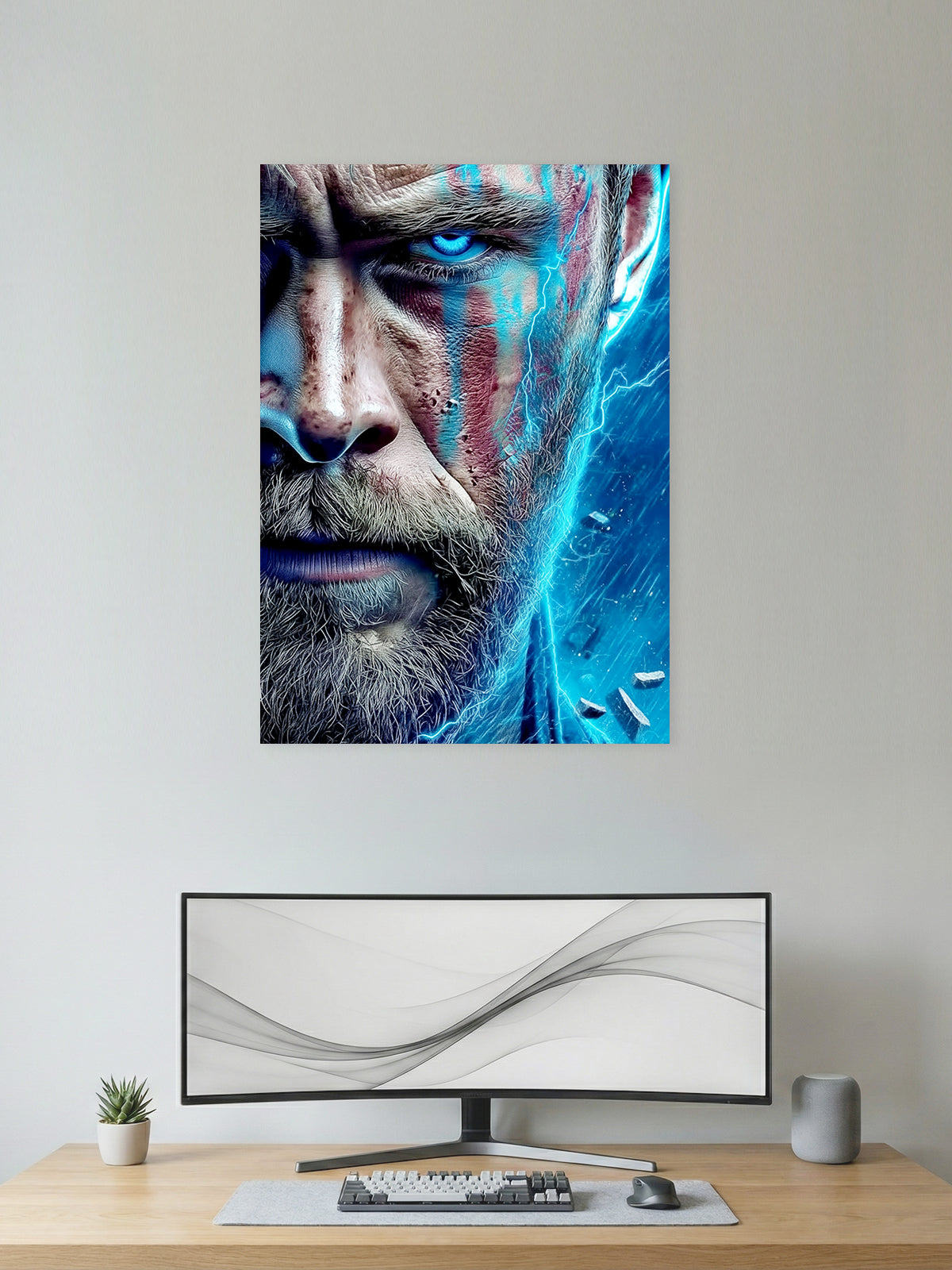 Thor “God of Thunder” Cinematic Close-Up Poster