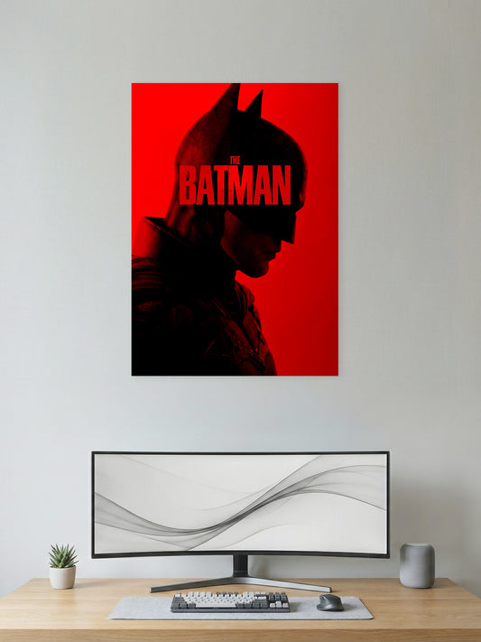 The Batman Red Shadow Profile Wall Poster