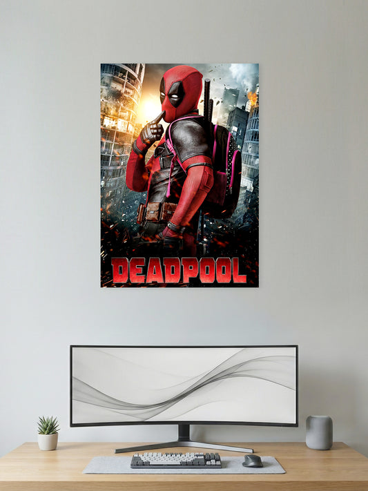Deadpool Official Character Poster – Premium Superhero Wall Art Print