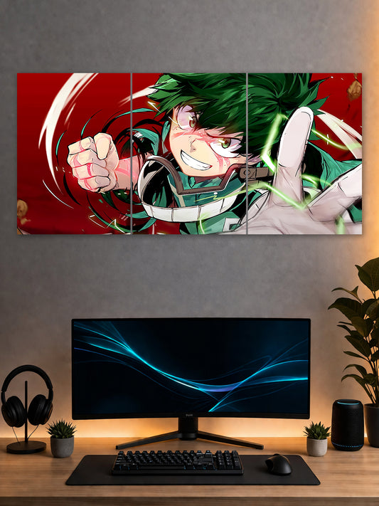 My Hero Academia Deku Split Poster – Anime Wall Art | SHDW.STICK