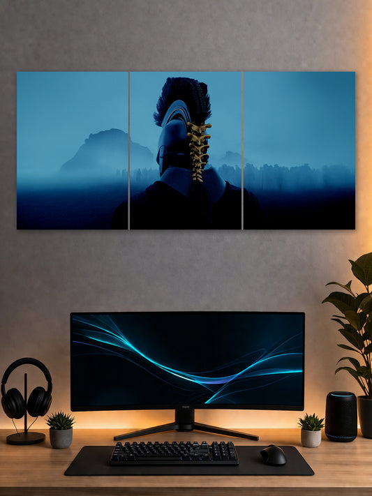 SHDW.STICK Kratos Split Poster – God of War Inspired Gaming Wall Art
