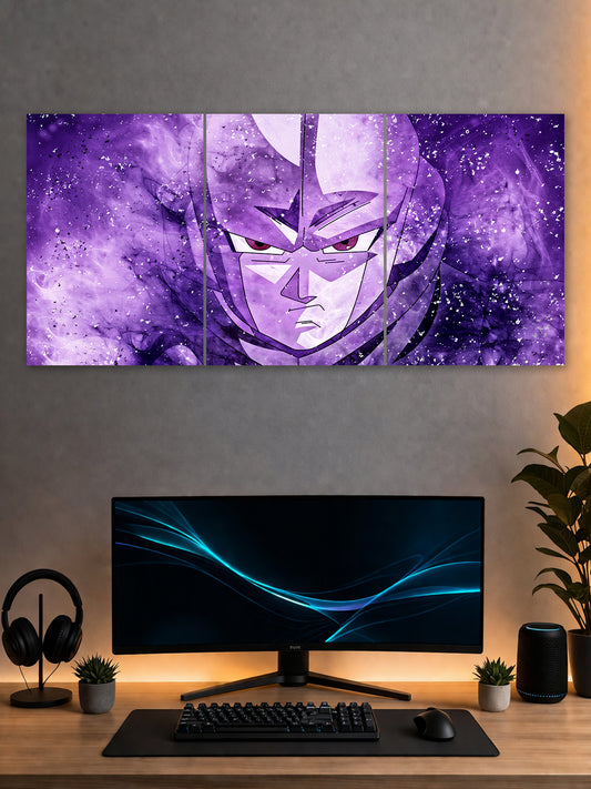 SHDW.STICK Hit Anime Purple Split Poster – Premium Wall Art